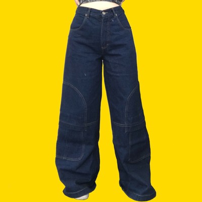 NEW Ladies Girls Mens Vintage Wide Leg 