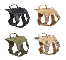 Tactical Dog Harness Adjustable, Durable Vest w/Handle for Training  Working