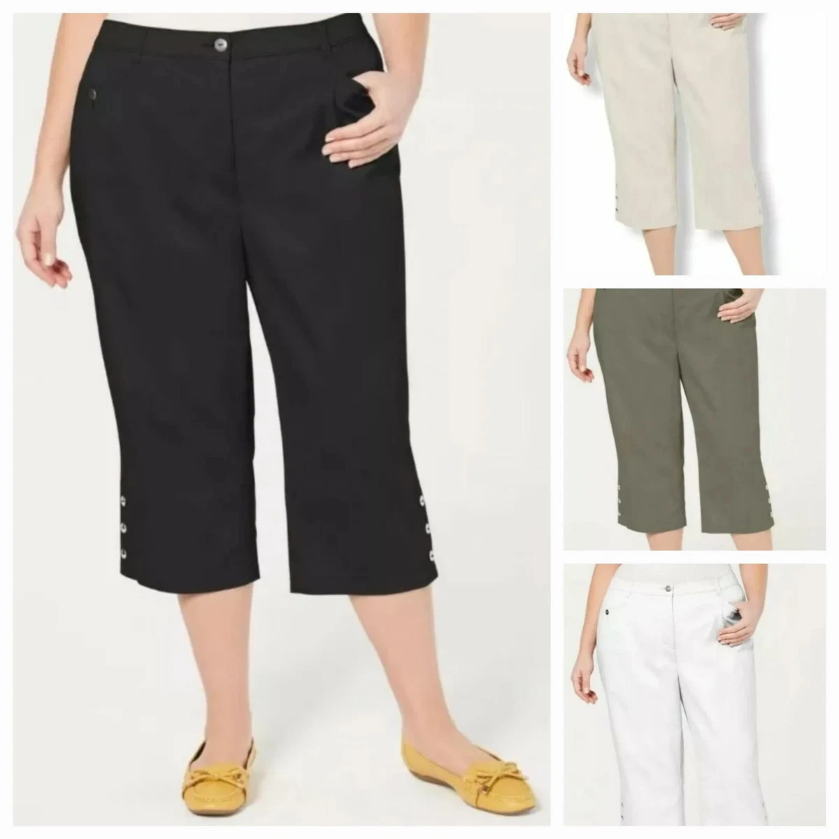 Karen Scott Women's Comfort Waist Capri Pants, Created for Macy's - Macy's