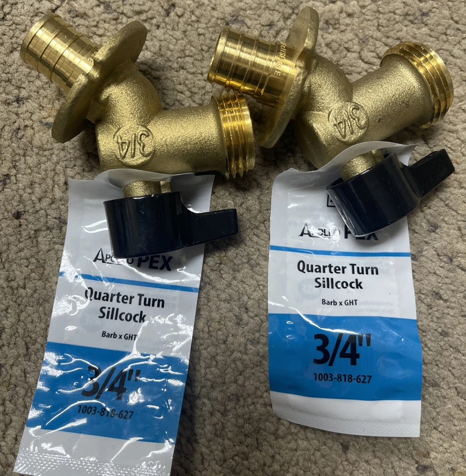 Apollo 3/4 in. Brass PEX-B Barb x 3/4 in. Garden Hose Thread, Brass ( 2pk ) - Image 2 of 2