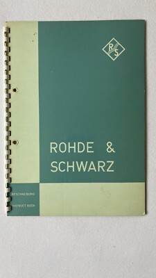 Rohde & Schwarz VHF/UHF Breitband_Richtstrahlantenne Dokumentation
