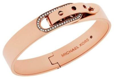 MKJ4616791 NEU AUTHENTISCH MICHAEL KORS OVAL KRISTALL ROSEGOLD SCHNALLE MK ARMBAND