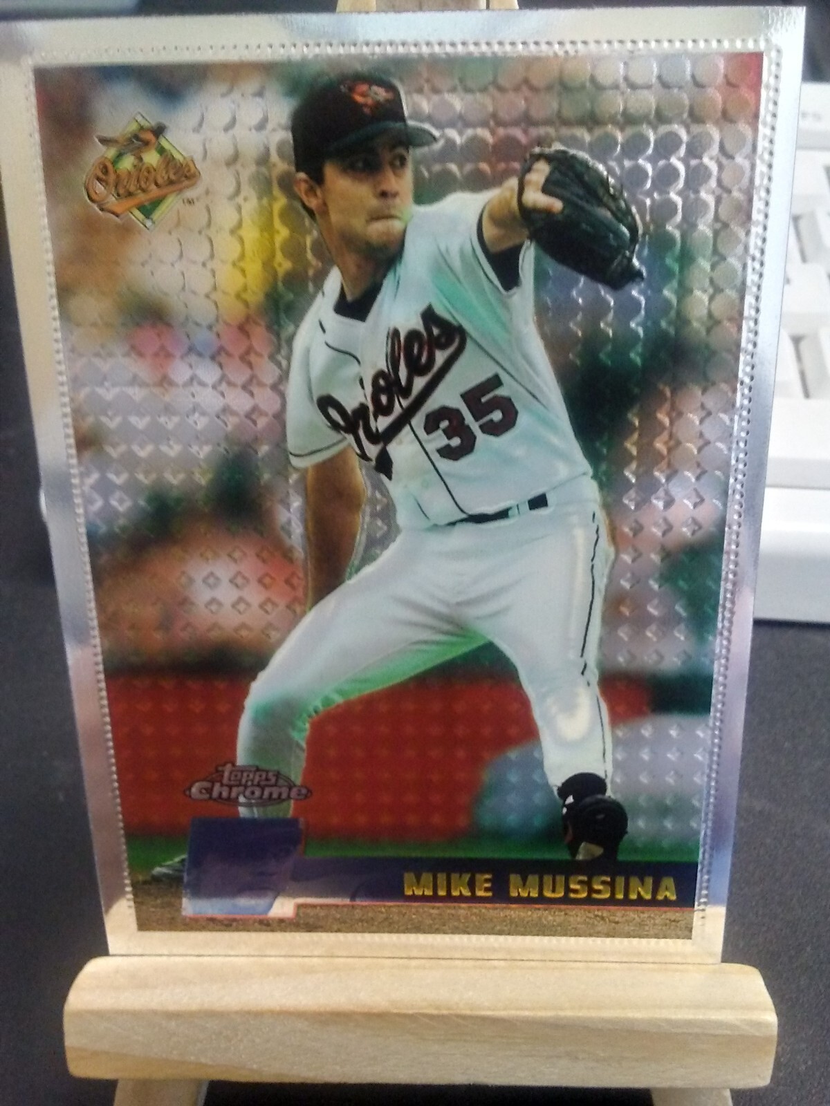 1996 Topps Chrome (1st Year Topps Chrome) #23 Mike Mussina -Baltimore Orioles-