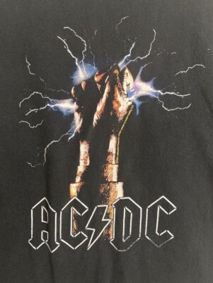 VTG AC/DC Vintage High Voltage (Hand of Lightning) Rockware T-Shirt ...
