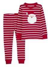 Carter s Child Of Mine Toddler Christmas Pajama Set, 2 Piece- Size 12M- Santa