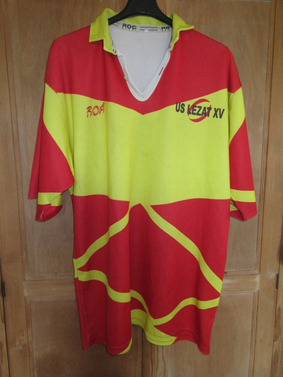 Maillot De Rugby PAC Puylaurens - #5 Leclerc - Rouge - Homme XXL - Technisport - Occasion