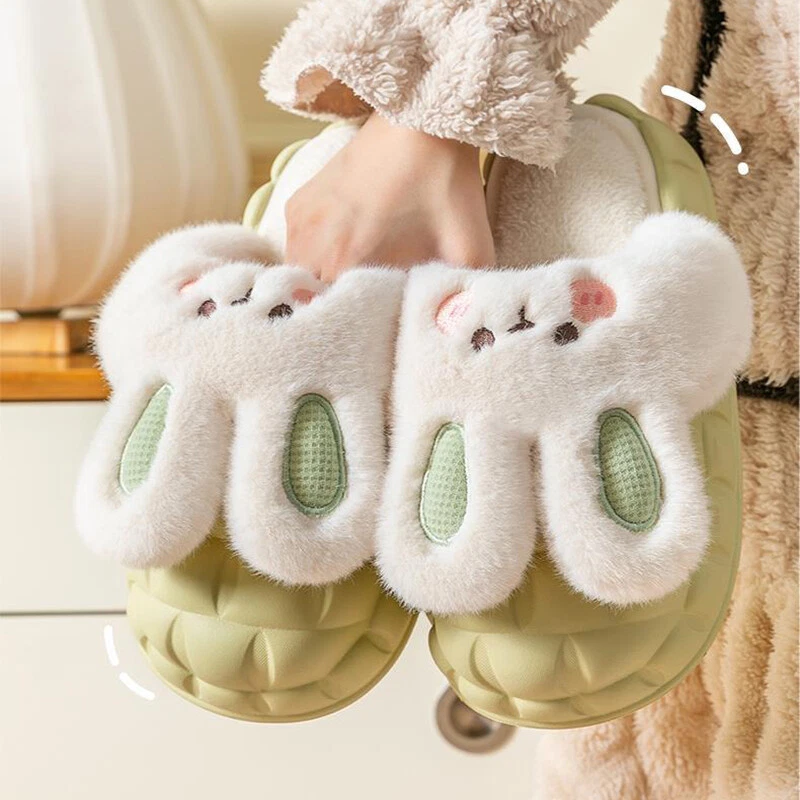 Cute Animal Slipper For Women Girls Fluffy Winter Warm Slippers Woman  Cartoon Milk Cow House Slippers Funny Shoes | Fruugo NO