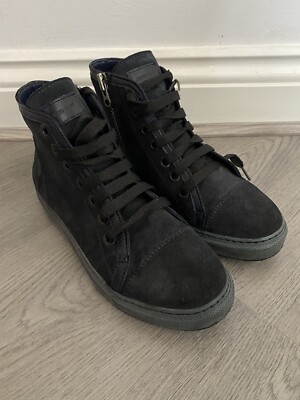 Anine Bing dunkelblaue Damen-Sneaker Wildleder High-Top Schuhe - Größe UK 4 EU 37