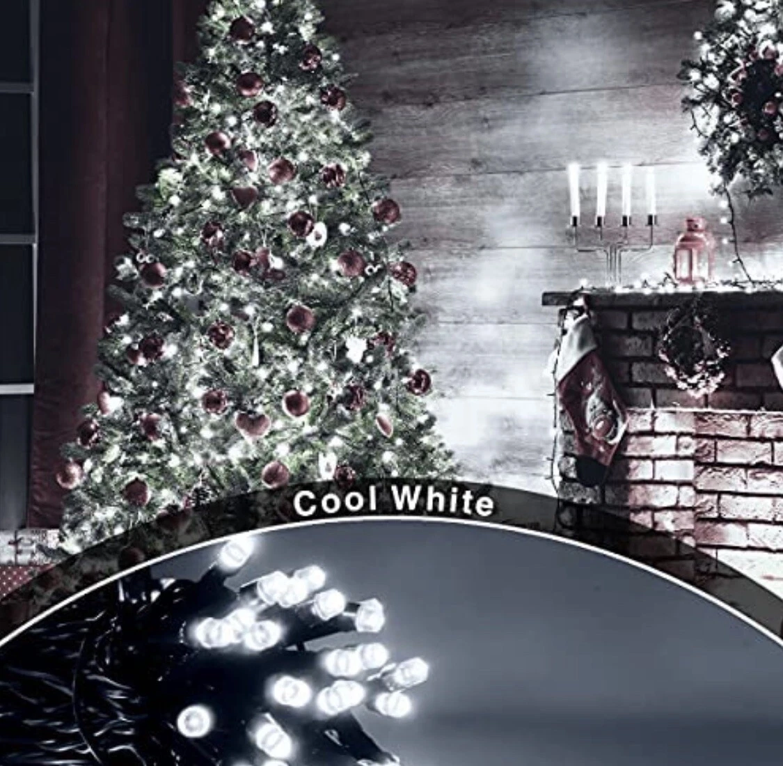 Ansio christmas top icicle lights outdoor