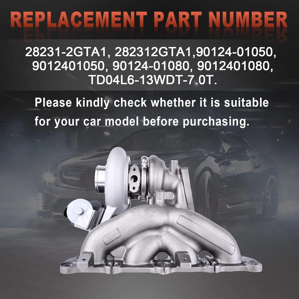 Turbocharger Turbo 28231-2GTA1 for Kia Optima Sorento Sportage 2.0L 2015-2020 Foto 4 de 4