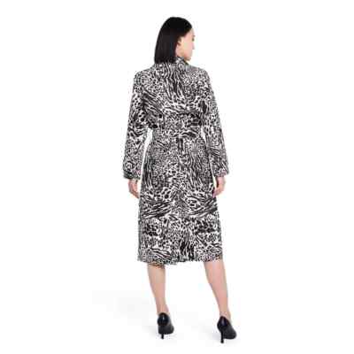 Sergio Hudson x Target Women's Animal Print Strong Shoulder Trench