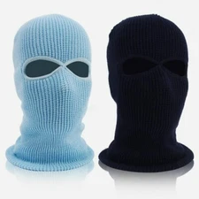 Winter Balaclava 2/3 Hole Full FaceMask Cap Knitting Motorcycle FaceShield Out