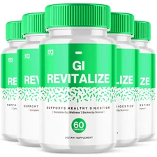 (5 Pack) GI Revitalize Capsules, GI Revitalize Digestion Support (300 Capsules)