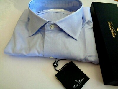 NEW WITH TAG BROOKS BROTHERS GOLDEN FLEECE DRESS SHIRT HANDMADE IN ITALY. SALE