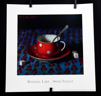 Randall Lake - Swiss Teacup, 1989 -  1990  - Offset Poster - by Art Beats, USA