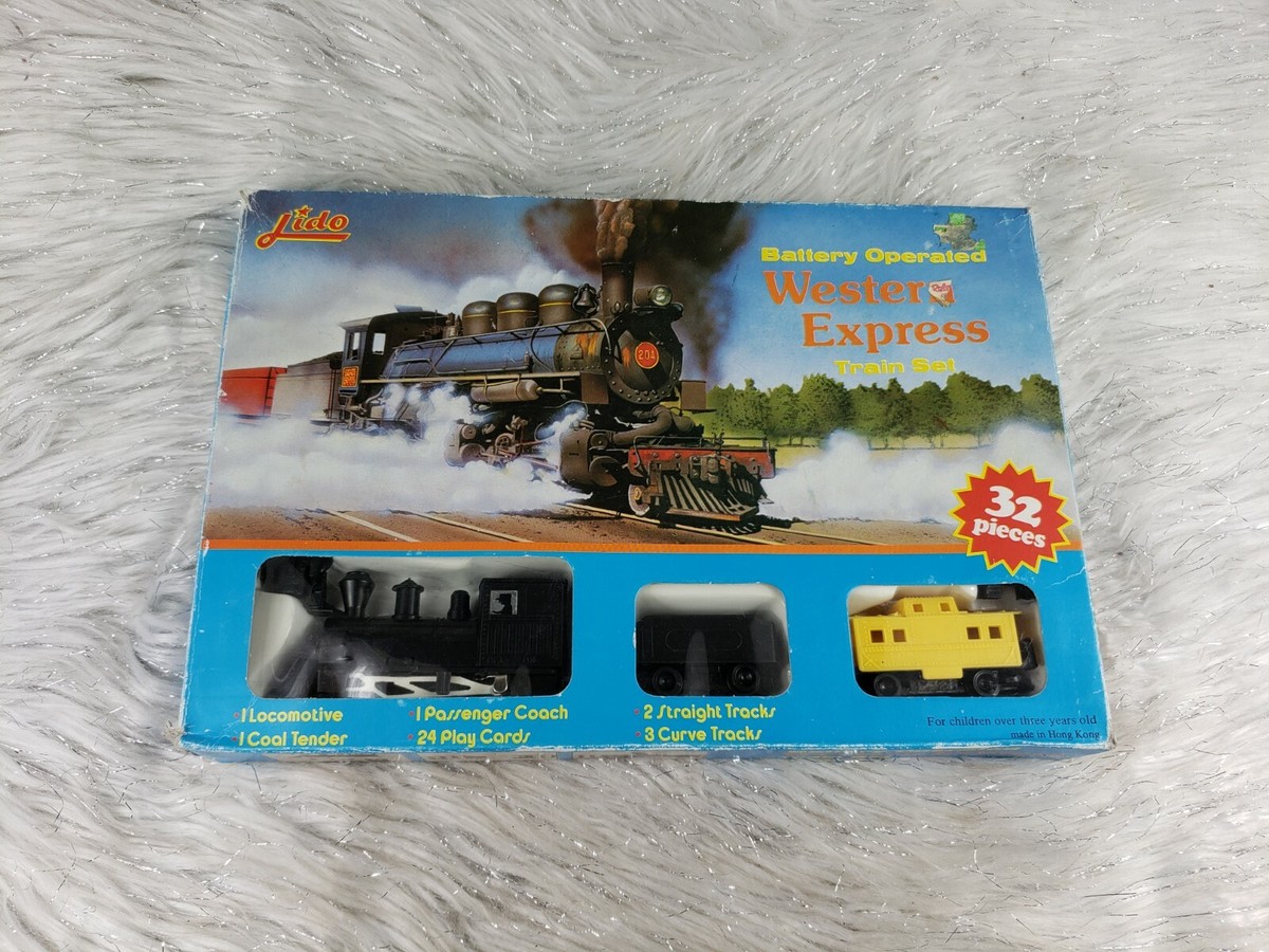LIDO Battery Operated Western Express 32 Piece Train Set NIB | eBay