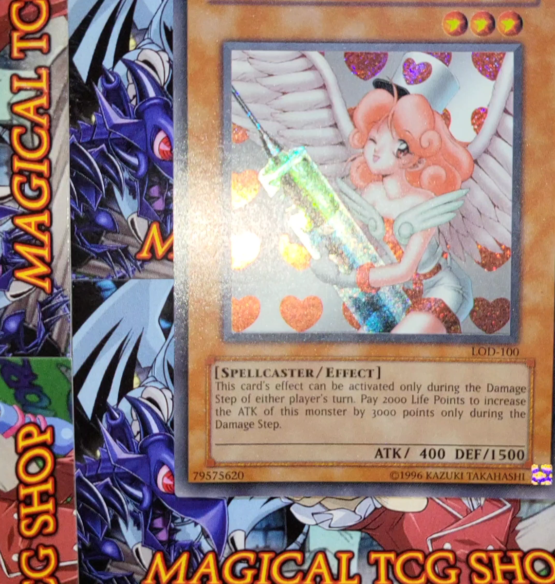 Yugioh Injection Fairy Lily LOD-100 Secret Rare Konami 2003 NM Yugioh Injection Fairy Lily LOD-100 Secret Rare Konami 2003 NM