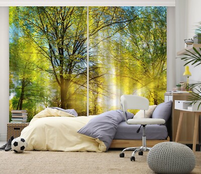 3D Sonne Branch Q11032 Fenster Foto Vorhang Drucken Blockout Gewebe Panda 2023