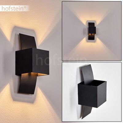 Applique Murale Hofstein Spot Up/Down - Noir/Doré - Moderne, Pour Séjour, Couloir