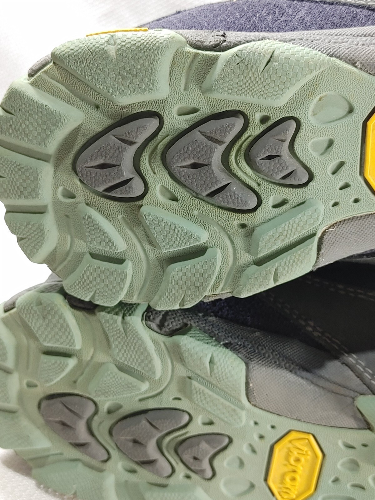 Ahnu Womens Sugarpine Blue Grey Waterproof Hiking Boots Vibram Soles Sz