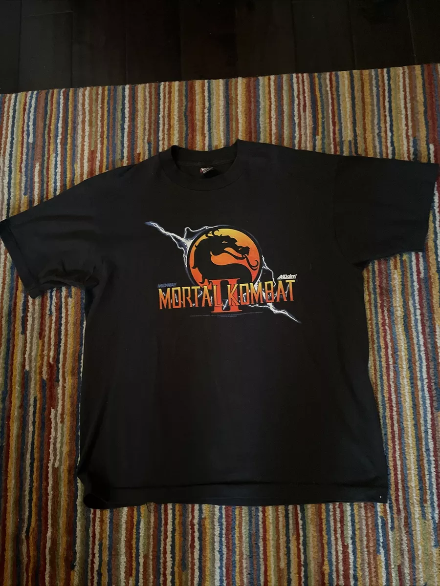 vintage Mortal Kombat 9 Fatality t-shirt XL MK1 arcade games play