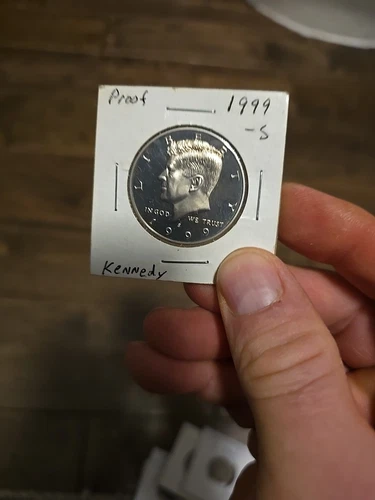 1999 S Kennedy Half Dollar Choice Proof 90% Silver 50c US Coin Collectible