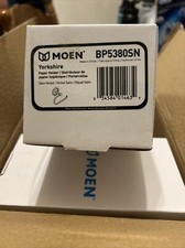  6 MOEN Yorkshire European Single Post Toilet Paper Holder in Satin Nickel