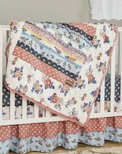 Matilda Jane Rock A Bye Blanket Crib Quilt 50" X 36" Floral Baby Bed Comforter