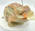 28lb 2oz Green Jade Money Toad Statue Feng Shui Wealth Frog China Carving