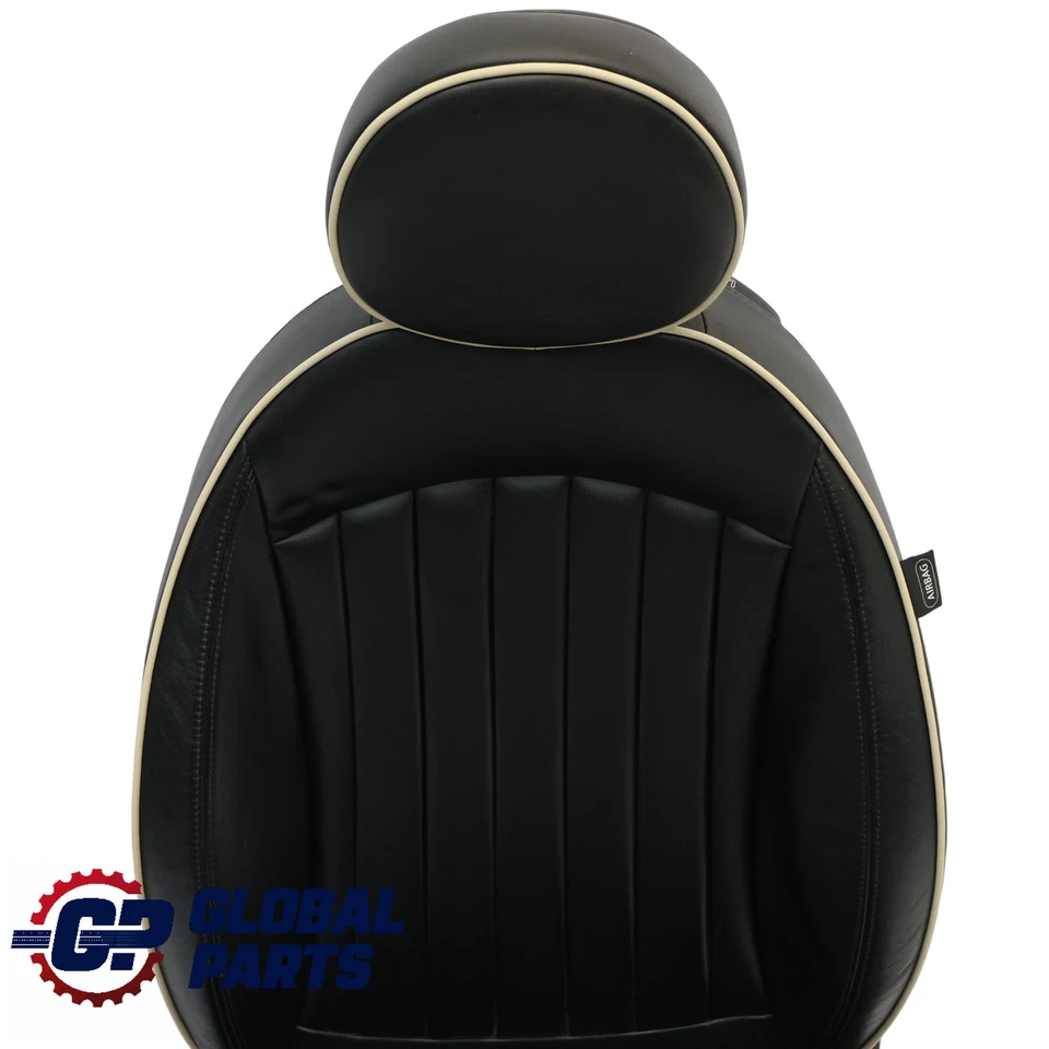 Mini Cooper One R55 R56 Sport Pelle Nera Lounge Sedile Anteriore Sinistro - Imagen 3 de 4