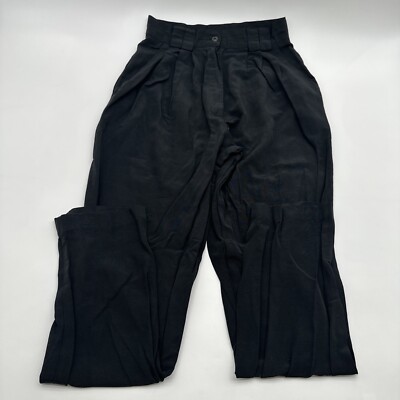Columbus Circle New York Classic Pants Women Size 6 Black Pocket USA #19063
