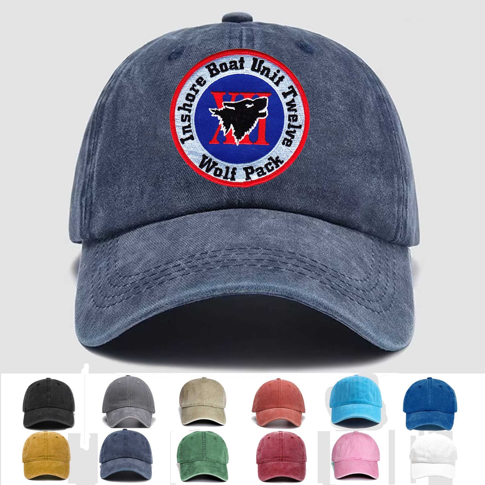 Custom Embroidered Hat IUB-12 Inshore Boat Unit, Veteran Cap, Trucker Hat, Gift