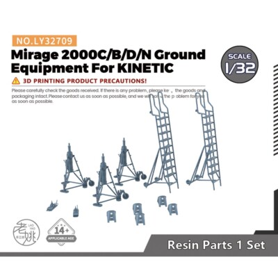 1/32 Model Upgrade Parts Mirage 2000C/B/D/N Ground Equipment For KINETIC