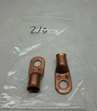 2/0ga Copper Lug Battery Terminals 2" Quantity 2 Pieces 2/0 Terminal