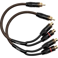 Install Link RCA Audio Cable for Subwoofer or Stereo Cable, Y Adapter 1-Male to
