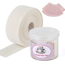 MYLbeter Fishbone Hem Tape for Sewing 2.5 yards x 1.38 inches, beige 2.5yards
