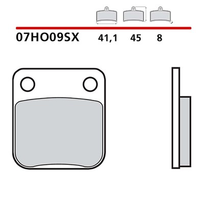 BREMBO BREMSBELAGSATZ VORNE MONTIEREN SIE IHRE YAMAHA YFM FG GRIZZLY 450 07-13-07HO09S