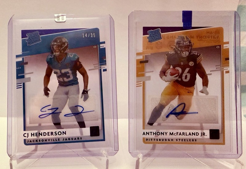 2020 Clearly Donruss Henderson / Mcfarland Jr Autograph Lot Of 2