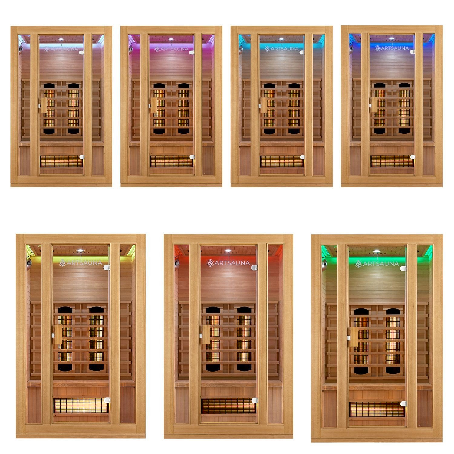 Infrarotkabine Infrarotsauna Sauna Vollspektrum Infrarot Wärmekabine Artsauna®