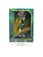 2021 Panini Prizm WNBA Jewell Loyd Emergent Green Prizm #8 Storm