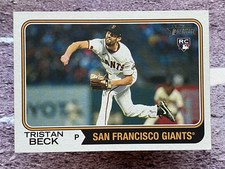 Tristan Beck 2023 Topps Heritage High Number #683 San Francisco Giants RC