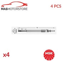 GLÜHKERZE GLÜHKERZEN NGK 6298 4PCS A FÜR OPEL ASTRA G,VECTRA B,VECTRA C
