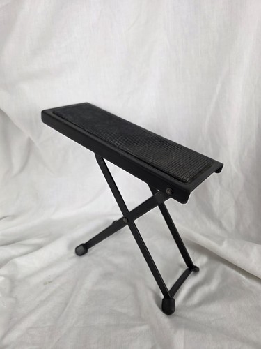 On Stage black FS7850B Guitar Metal Foot Rest flods flat 5 adjustable positions