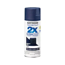 Rust-Oleum 334091 General Purpose Spray Paint, Midnight Blue, Satin, Solvent,