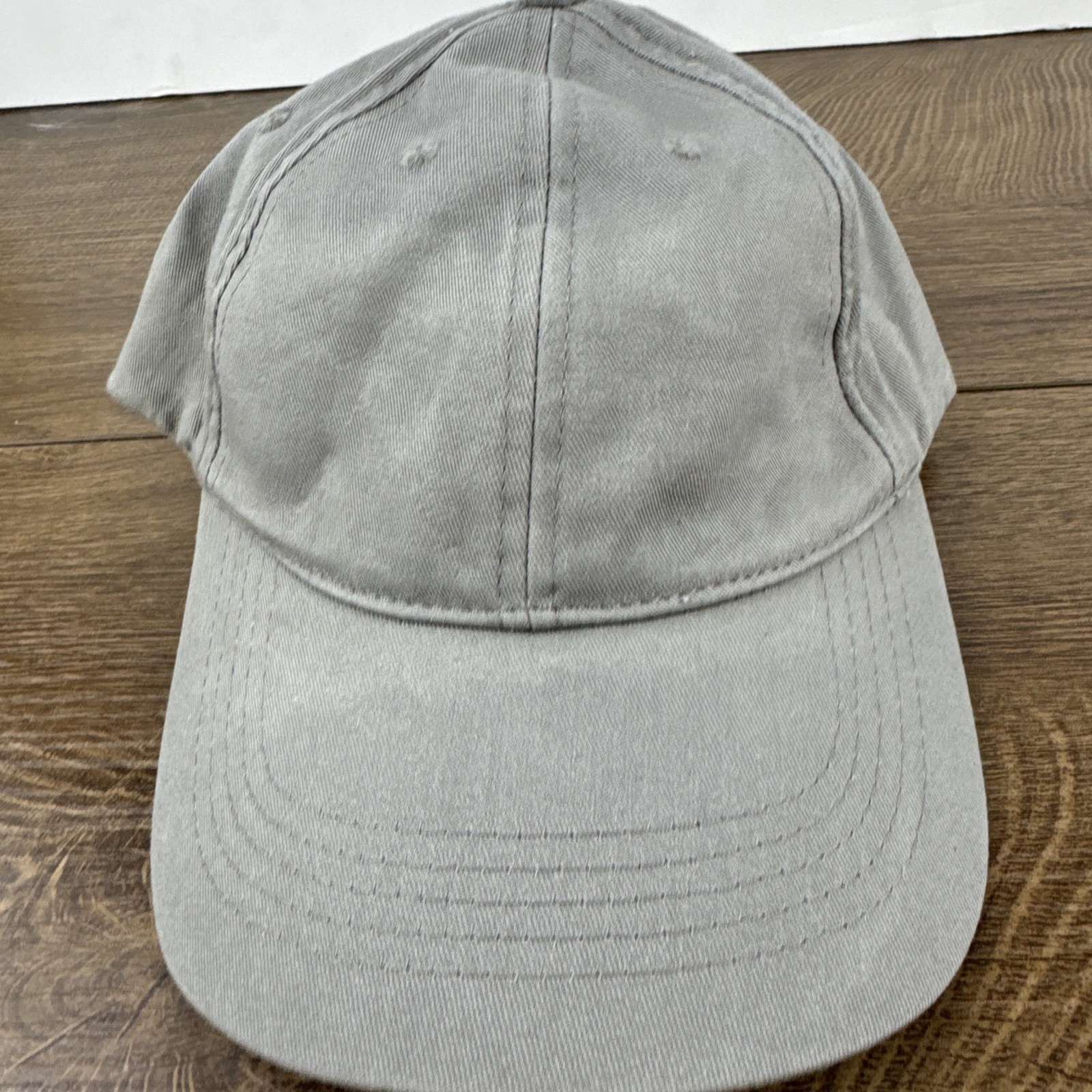 Plain Gray Baseball Hat Cap Gray Hat Adjustable A… - image 6