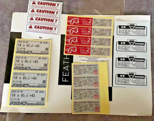 Volk Rays Te37 Ce28 Re30 Ze40 Spec 2 Wheels Replacement Stickers Complete 20 Pcs