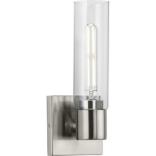 Progress Lighting P300299 Clarion 13" Tall Bathroom Sconce - Nickel