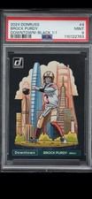 2024 Donruss Brock Purdy #4 Downtown-Black 1/1 PSA 9 49ers 🔥 WOW! Grail Card!