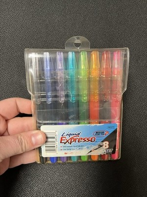 TESTED WORKING Vntg Liquid Expresso Sanford Ink Pen Colors Set Medium Point HTF 