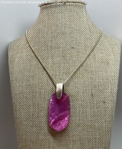 Kendra Scott Designer Gold Tone Faux Stone Adjustable Pendant Necklace, 25.1g
